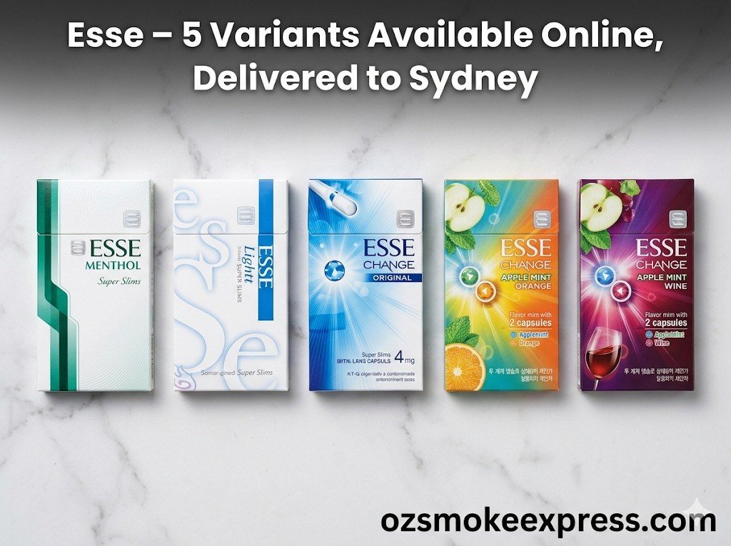 Esse cigarettes NSW Sydney – all 5 genuine imported Korean Esse variants available online delivered fast