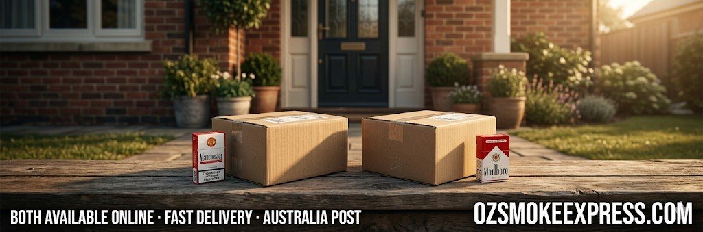 Manchester vs Marlboro Australia – order either brand online fast delivery via Australia Post