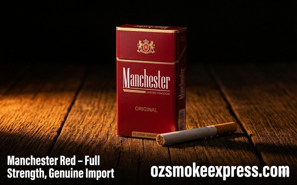 Manchester cigarettes Australia strength variants – Red Original full strength genuine imported Oz Smoke Express