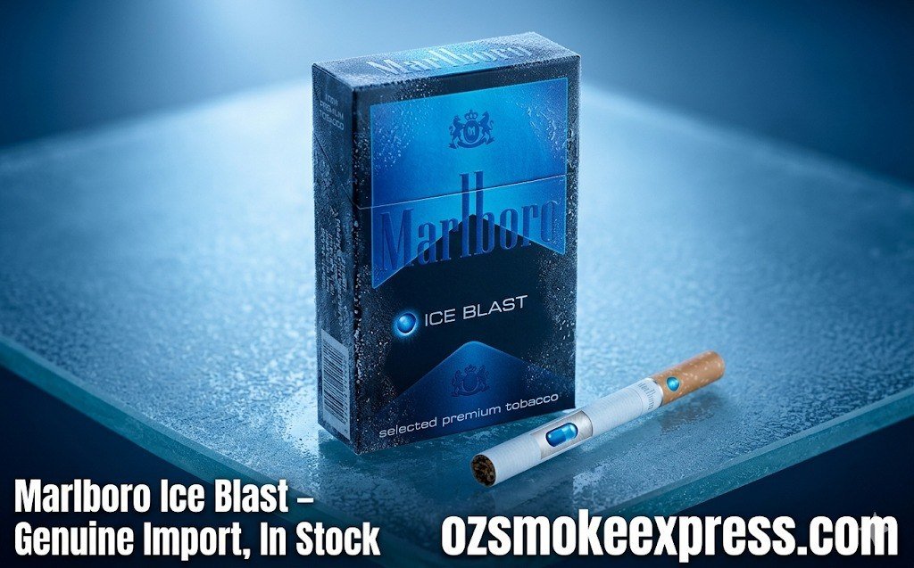 Marlboro Ice Blast Australia – genuine imported menthol capsule cigarette available at Oz Smoke Express
