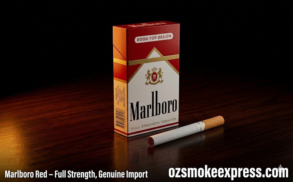 Marlboro Red Australia – genuine imported full strength classic available at Oz Smoke Express
