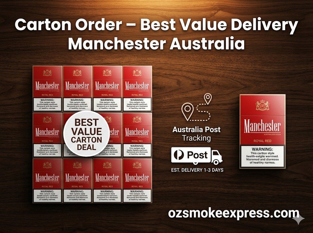 Manchester cigarettes Australia delivery – fast discreet Australia Post genuine imported Oz Smoke Express