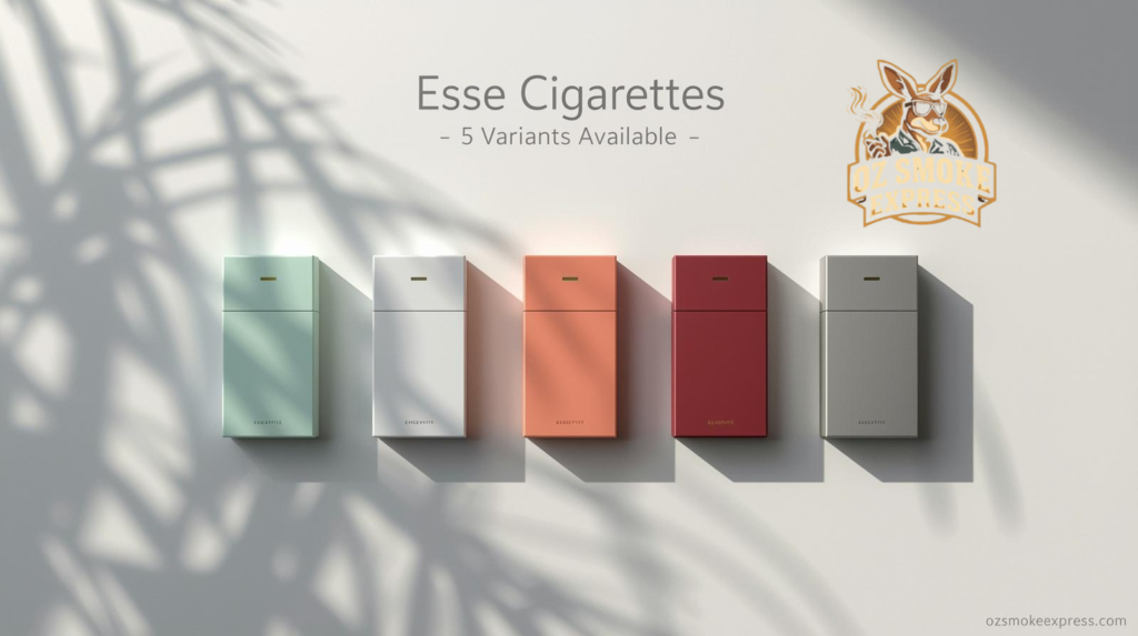 Esse cigarettes Australia – Menthol, Super Slims, Change Apple Mint, Wine, Original variants
