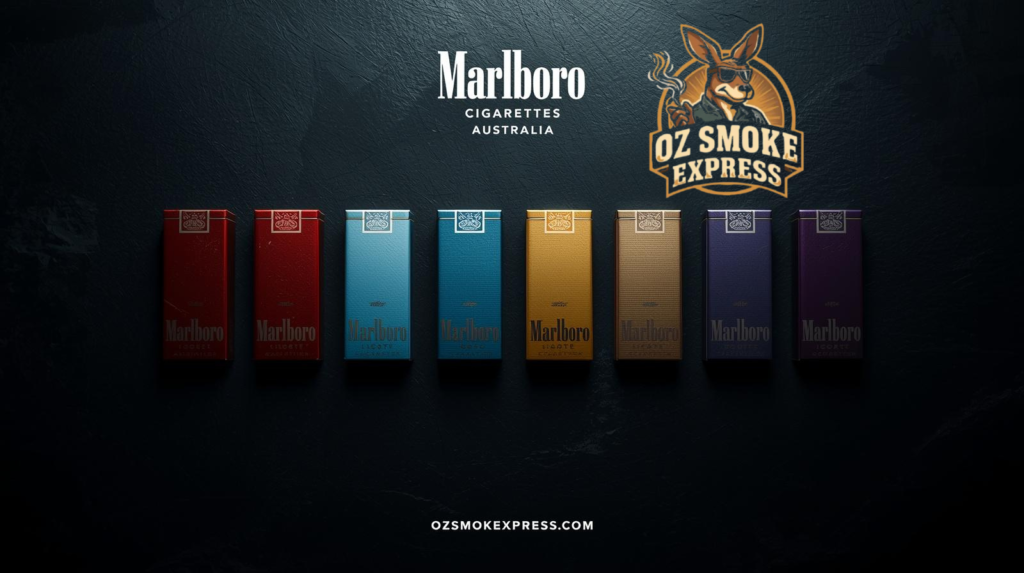 Marlboro cigarettes Australia – 8 imported variants including Red, Gold, Ice Blast, Purple Burst 